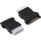 Duttek SATA to Molex Adapter 15Pin SATA to 4Pin IDE Connector for Hard Drives 2 Pack