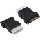 Duttek SATA to Molex Adapter 15Pin SATA to 4Pin IDE Connector for Hard Drives 2 Pack