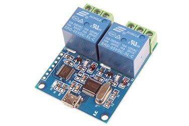 NOYITO 2Channel Micro USB Relay Module USB Smart Control Switch USB Intelligent Control Switch 2Channel Micro USB