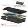 eleUniverse for Raspberry Pi Zero 2 W Aluminum Passive Cooling Heatsink Case Stackable Shell with 2x20Pin GPIO Header for Raspberry Pi Zero 2 WZero WZeroBanana Pi M2 Zero 2W02