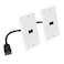 Cable Matters 2Pack 1Port HDMI Wall Plate in White 4K UHD ARC and Ethernet PassThru Support
