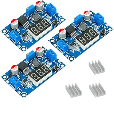WWZMDiB 3 Pcs LM2596 DC to DC Buck Converter LED Indicator Display 440V to 12535V Power Supply Step Down Module 3 Pcs