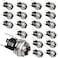 DIYhz 25mm DC Power Jack Socket Panel Mount DC Power Jack Socket Female Panel Mounting Connector 20Pcs