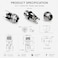 DIYhz 25mm DC Power Jack Socket Panel Mount DC Power Jack Socket Female Panel Mounting Connector 20Pcs