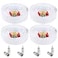 Postta BNC Video Power Cable 4 Pack 200 Feet Video Security Camera Cable Wire with Eight Connectors for CCTV DVR Surveillance System
