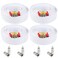 Postta BNC Video Power Cable 4 Pack 200 Feet Video Security Camera Cable Wire with Eight Connectors for CCTV DVR Surveillance System