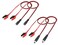 HCFeng DC Plug Power Adapter Cable 12V DC MaleFemale Jack to Alligator Clip Power Cable DC552155mmx21mm Cable with Double Alligator Clips for CCTV Camera and Lighting4pack 50cm