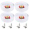 Postta BNC Video Power Cable 4 Pack 150 Feet Video Security Camera Cable Wire with Eight Connectors for CCTV DVR Surveillance System