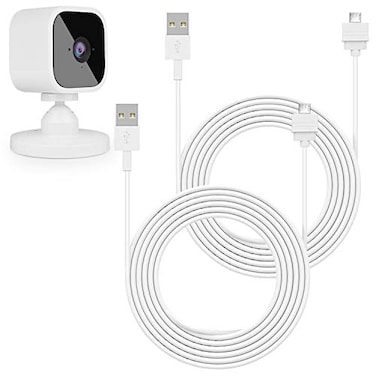 Zeshbit 2Pack 25ft75m Power Cable for Blink Mini Extension USB Cable Continuously Charging Your Indoor Plugin Smart CameraNot for Blink mini 2