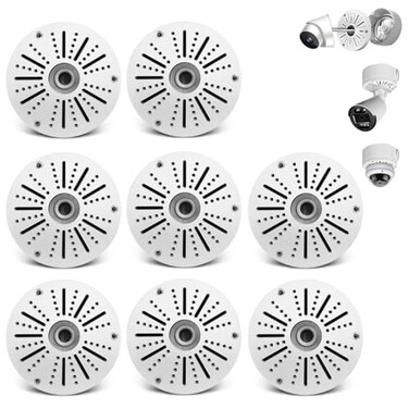 OOSSXX Outdoor Security Camera Junction Box Universal Junction Box for Bullet Dome Turret Cameras Solar Panel CCTV Base Box Hide Cable Wall Ceiling Mount Bracket Metal Electric Enclosure 8 Packs