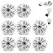 OOSSXX Outdoor Security Camera Junction Box Universal Junction Box for Bullet Dome Turret Cameras Solar Panel CCTV Base Box Hide Cable Wall Ceiling Mount Bracket Metal Electric Enclosure 8 Packs