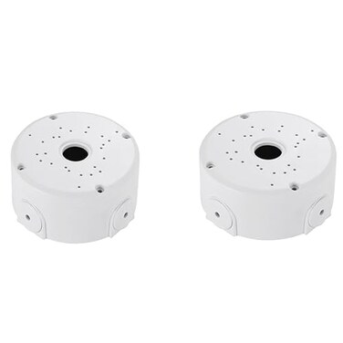 NVRTTRR Universal Bullet Security Camera Junction Box Mount Bracket Plastic Rainproof Junction Box Mount Bracket for IP Camera Electric Enclosure IndoorOutdoor Wall Cable Junction Base Boxes 2 Pack
