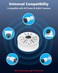 OOSSXX Outdoor Security Camera Junction Box Universal Junction Box for Bullet Dome Turret Cameras Solar Panel CCTV Base Box Hide Cable Wall Ceiling Mount Bracket Metal Electric Enclosure