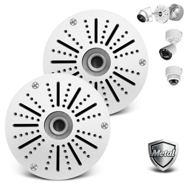 OOSSXX Outdoor Security Camera Junction Box Universal Junction Box for Bullet Dome Turret Cameras Solar Panel CCTV Base Box Hide Cable Wall Ceiling Mount Bracket Metal Electric Enclosure