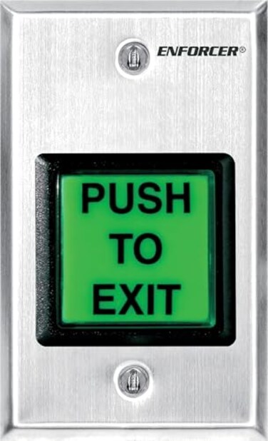 Seco-Larm SecoLarm Enforcer PushtoExit Plate Illuminated with Timer SD7202GCPTQ