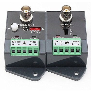 ANHAN Active Video balun UTP Video Transceiver with HDCVITVIAHDCVBS Effective Distance 1800M 1 Pack