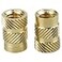 RoyceMart 50Pack M6 x 12L x 8D Brass Threaded Inserts Heat Set Knurled Nuts for 3D Printing Plastics Female Threaded Brass Inserts