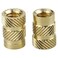 RoyceMart 50Pack M6 x 12L x 8D Brass Threaded Inserts Heat Set Knurled Nuts for 3D Printing Plastics Female Threaded Brass Inserts