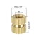 uxcell Knurled Insert Nuts 50Pcs M3 x 6mm Length x 5mm OD Female Thread Brass Threaded Insert Embedment Nut for 3D Printer