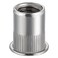 Wensilon Rivet Nut 1420UNC 100Pcs Stainless Steel 304 Finish Flat Head Rivnut Threaded Insert Nut Knurled Body