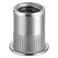 Wensilon Rivet Nut 1420UNC 100Pcs Stainless Steel 304 Finish Flat Head Rivnut Threaded Insert Nut Knurled Body