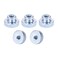 uxcell Knurled Thumb Nuts 5Pcs M6x1mm Iron Round Knobs Fasteners for 3D Printer Parts Silver Tone