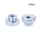 uxcell Knurled Thumb Nuts 5Pcs M6x1mm Iron Round Knobs Fasteners for 3D Printer Parts Silver Tone