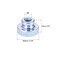 uxcell Knurled Thumb Nuts 5Pcs M6x1mm Iron Round Knobs Fasteners for 3D Printer Parts Silver Tone