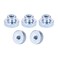 uxcell Knurled Thumb Nuts 5Pcs M6x1mm Iron Round Knobs Fasteners for 3D Printer Parts Silver Tone