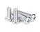 cSeao 40Pack M3 30mm Pan Phillips Tornillo Machine Screws and Hex Nuts Set 304 Stainless Steel Plain Finish
