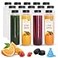 Holotap 42 Pcs 12 OZ Juice Bottles with Caps Bulk Empty Plastic Bottles with Black Tamper Evident Lids for Juicing Protein Drinks and Other Beverage Drink Containers Black 12OZ