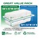 Kaderron Clamshell Take Out Containers Clear Hinged Plastic 50 Pack