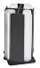 DISPENSE-RITE DispenseRite RCLOSM4BT Four Section Revolving Portion Cup and Lid Organizer Black Polystyrene