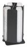DISPENSE-RITE DispenseRite RCLOSM4BT Four Section Revolving Portion Cup and Lid Organizer Black Polystyrene