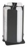 DISPENSE-RITE DispenseRite RCLOSM4BT Four Section Revolving Portion Cup and Lid Organizer Black Polystyrene