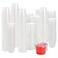 Hedume 600 Sets 1 Oz Disposable Portion Cups with Lids Clear Jello Shot Cups Plastic Souffle Portion Cups Sampling Cups with Lids Sauce Cups