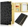 YeeCASE Server Book Painted Server Books for Waitress Durable Leather Waitess Book with Zipper PocketServer Manual Checkbook Fits Server Apron