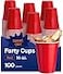 Stack Man Red Cups Party Cups Disposable Plastic Cups 16 oz 100 Pack Fun Durable Party Cups for Drinking Playing Bulk Case of 100 Cups By
