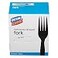 Dixie Individually Wrapped 6104 MediumWeight Polystyrene Plastic Fork by GP PRO GeorgiaPacific Black FM5W540 540 Count 90 Forks Per Box 6 Boxes Per Case