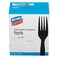 Dixie Individually Wrapped 6104 MediumWeight Polystyrene Plastic Fork by GP PRO GeorgiaPacific Black FM5W540 540 Count 90 Forks Per Box 6 Boxes Per Case