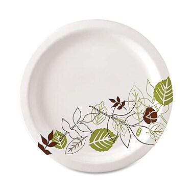 Dixie Ultra SXP9PATH Pathways Soak Proof Shield Heavyweight Paper Plates WiseSize 8 12 Pack of 125