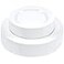 SETUP 60Piece White Plastic Dinnerware Set 30 1025 Dinner 30 75 Salad Plates HeavyDuty Disposable for Weddings Catering Parties
