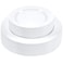 SETUP 60Piece White Plastic Dinnerware Set 30 1025 Dinner 30 75 Salad Plates HeavyDuty Disposable for Weddings Catering Parties