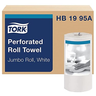 Tork Universal Perforated Towel Roll TwoPly 11 x 9 White 210Roll