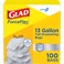 Glad CloroxPro ForceFlex 13 Gallon Tall Kitchen Drawstring Trash Bags 100 Ct Package May Vary