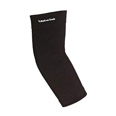 Back on Track Physio Elbow Brace 4Way Stretch 1207 with Welltex Technology Black Medium