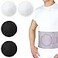 Geiserailie 4 Pcs Silicone Umbilical Hernia Compression Pad Hernia Belt Replacement Pad with Soft Liner and Hook Loop Closure for Abdominal Binder Men Women 625