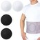 Geiserailie 4 Pcs Silicone Umbilical Hernia Compression Pad Hernia Belt Replacement Pad with Soft Liner and Hook Loop Closure for Abdominal Binder Men Women 625