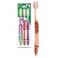 GUM Technique Deep Clean Toothbrush Compact Head Soft Toothbrushes for Adults with Sensitive Soft Bristles 3 Count