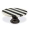 Mud Pie Black and White Marble Cake Pedestal